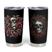 Skull Tumbler Cup Red Rose - Wonder Print Shop