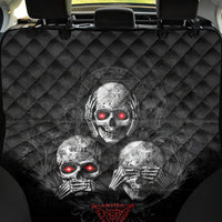 Skull Back Car Seat Cover No See No Hear No Speak Evil - Wonder Print Shop