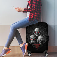 Skull Luggage Cover No See No Hear No Speak Evil - Wonder Print Shop