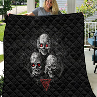 Skull Quilt No See No Hear No Speak Evil - Wonder Print Shop