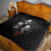 Skull Quilt No See No Hear No Speak Evil - Wonder Print Shop