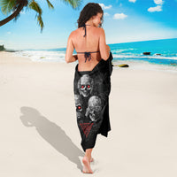 Skull Sarong No See No Hear No Speak Evil - Wonder Print Shop