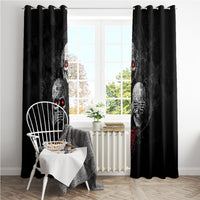 Skull Window Curtain No See No Hear No Speak Evil - Wonder Print Shop