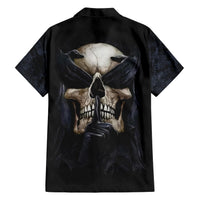 Skull Hawaiian Shirt No See Evil Red Rose Jean - Wonder Print Shop