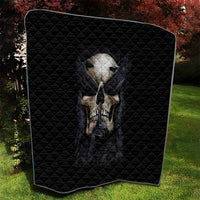 Skull Quilt No See Evil Red Rose Jean - Wonder Print Shop