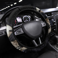 Skull Steering Wheel Cover No See Evil Red Rose Jean - Wonder Print Shop