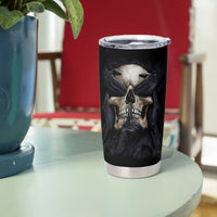 Skull Tumbler Cup No See Evil Red Rose Jean - Wonder Print Shop