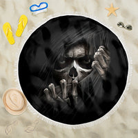 Skull Beach Blanket Evil Skeleton Look Inside - Wonder Print Shop