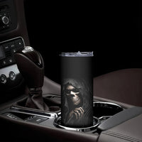 Skull Skinny Tumbler Evil Skeleton Look Inside - Wonder Print Shop