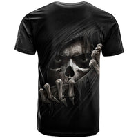 Skull T Shirt Evil Skeleton Look Inside - Wonder Print Shop