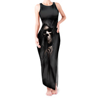 Skull Tank Maxi Dress Evil Skeleton Look Inside - Wonder Print Shop