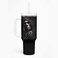 Skull Tumbler With Handle Evil Skeleton Look Inside - Wonder Print Shop