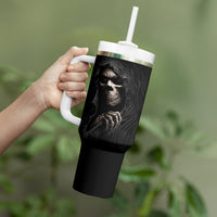 Skull Tumbler With Handle Evil Skeleton Look Inside - Wonder Print Shop