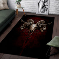Skull Area Rug Boy Band Queen - Wonder Print Shop