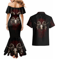 Skull Couples Matching Mermaid Dress And Hawaiian Shirt Boy Band Queen - Wonder Print Shop