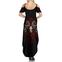 Skull Summer Maxi Dress Boy Band Queen - Wonder Print Shop