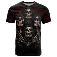 Skull T Shirt Boy Band Queen - Wonder Print Shop