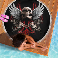 Skull Beach Blanket Blood Skull Survivor - Wonder Print Shop