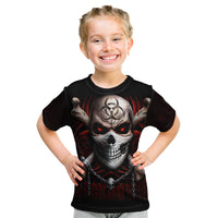 Skull Kid T Shirt Blood Skull Survivor - Wonder Print Shop