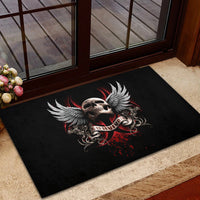 Skull Rubber Doormat Blood Skull Survivor - Wonder Print Shop