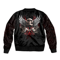 Skull Sleeve Zip Bomber Jacket Blood Skull Survivor - Wonder Print Shop