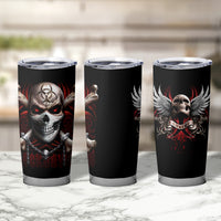 Skull Tumbler Cup Blood Skull Survivor - Wonder Print Shop