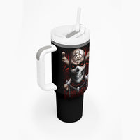 Skull Tumbler With Handle Blood Skull Survivor - Wonder Print Shop