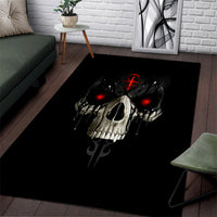 Skull Area Rug Black Reaper - Wonder Print Shop