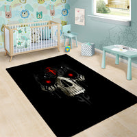 Skull Area Rug Black Reaper - Wonder Print Shop