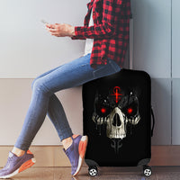 Skull Luggage Cover Black Reaper - Wonder Print Shop