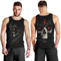 Skull Men Tank Top Black Reaper DT01