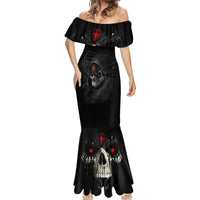 Skull Mermaid Dress Black Reaper - Wonder Print Shop