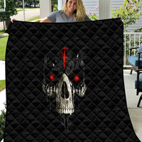 Skull Quilt Black Reaper - Wonder Print Shop