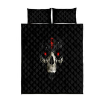 Skull Quilt Bed Set Black Reaper - Wonder Print Shop