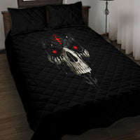 Skull Quilt Bed Set Black Reaper - Wonder Print Shop