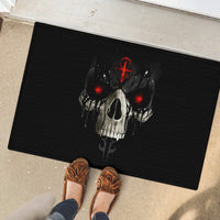 Skull Rubber Doormat Black Reaper - Wonder Print Shop