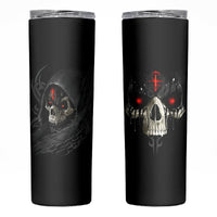 Skull Skinny Tumbler Black Reaper - Wonder Print Shop