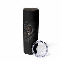 Skull Skinny Tumbler Black Reaper - Wonder Print Shop