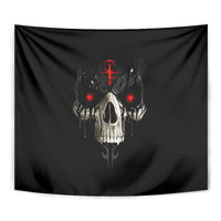 Skull Tapestry Black Reaper - Wonder Print Shop