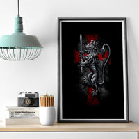 Skull Canvas Wall Art Death Skull Crusader - Wonder Print Shop