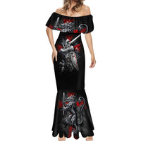 Skull Mermaid Dress Death Skull Crusader - Wonder Print Shop