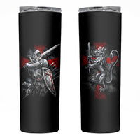 Skull Skinny Tumbler Death Skull Crusader - Wonder Print Shop