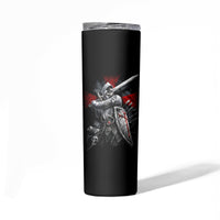 Skull Skinny Tumbler Death Skull Crusader - Wonder Print Shop