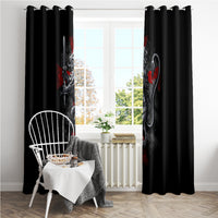Skull Window Curtain Death Skull Crusader - Wonder Print Shop