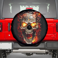 Skull Spare Tire Cover Fire Skull Tattoo Scream - Wonder Print Shop