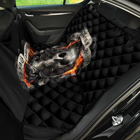 Skull Back Car Seat Cover Gambling Death Fire - Wonder Print Shop