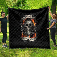 Skull Quilt Gambling Death Fire - Wonder Print Shop