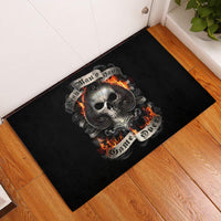 Skull Rubber Doormat Gambling Death Fire - Wonder Print Shop