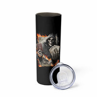 Skull Skinny Tumbler Gambling Death Fire - Wonder Print Shop