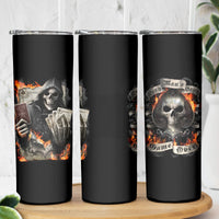 Skull Skinny Tumbler Gambling Death Fire - Wonder Print Shop